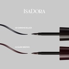 IsaDora The Glossy Eyeliner 40 Chrome Black 2.5 ml