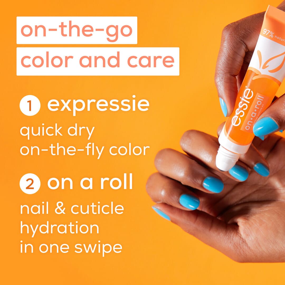 essie Nail Care Treatment On A Roll Apricot Nail And Cuticle Oil 13.5 ml