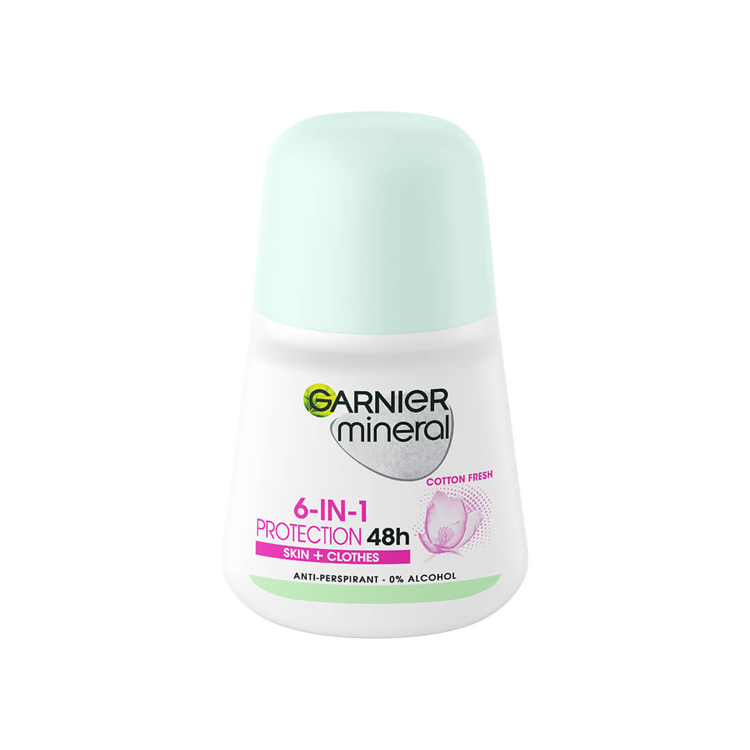 Garnier Mineral Invisible Protection Black White And Color Deo Roll On 50 ml