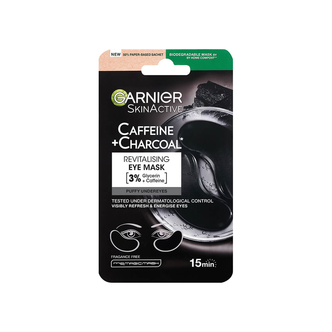 Garnier Skin Active Caffeine And Charcoal Depuffinig Eye Sheet Mask 5g