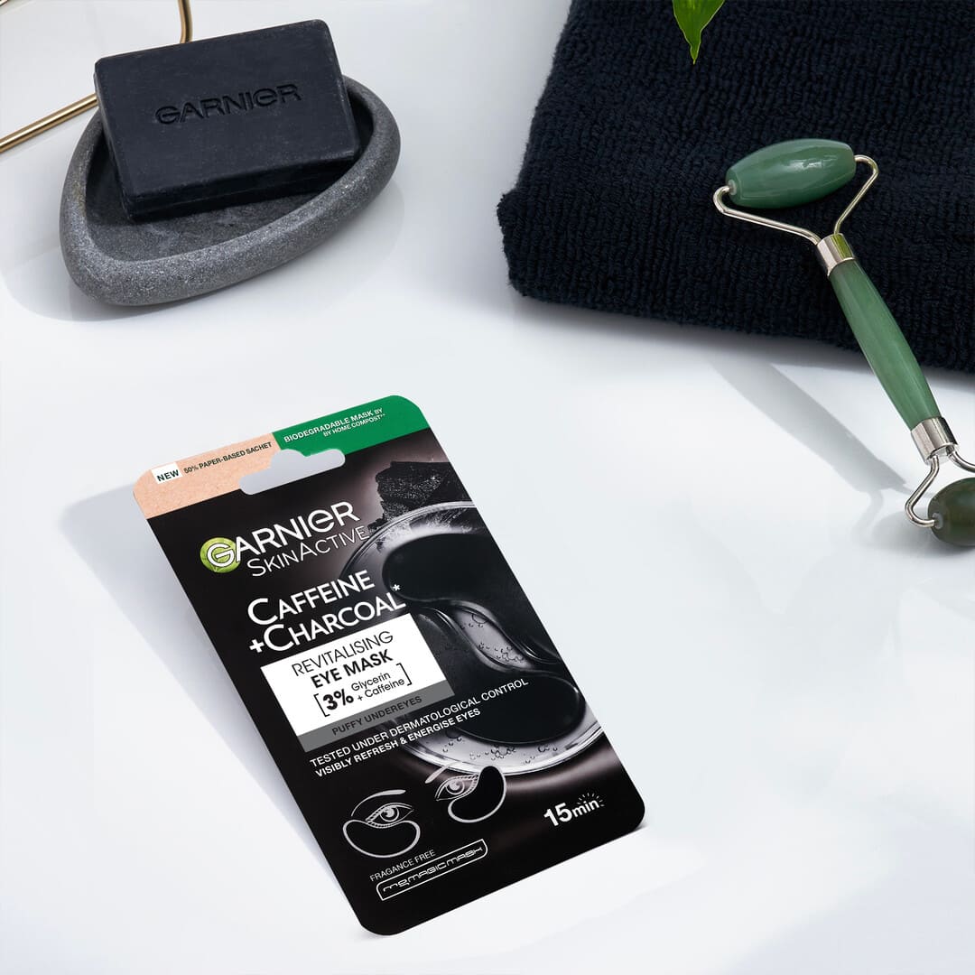 Garnier Skin Active Caffeine And Charcoal Depuffinig Eye Sheet Mask 5g