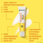 Garnier Skin Active Vitamin C Daily Uv Glow Boosting Fluid Invinsible Spf50+ 40