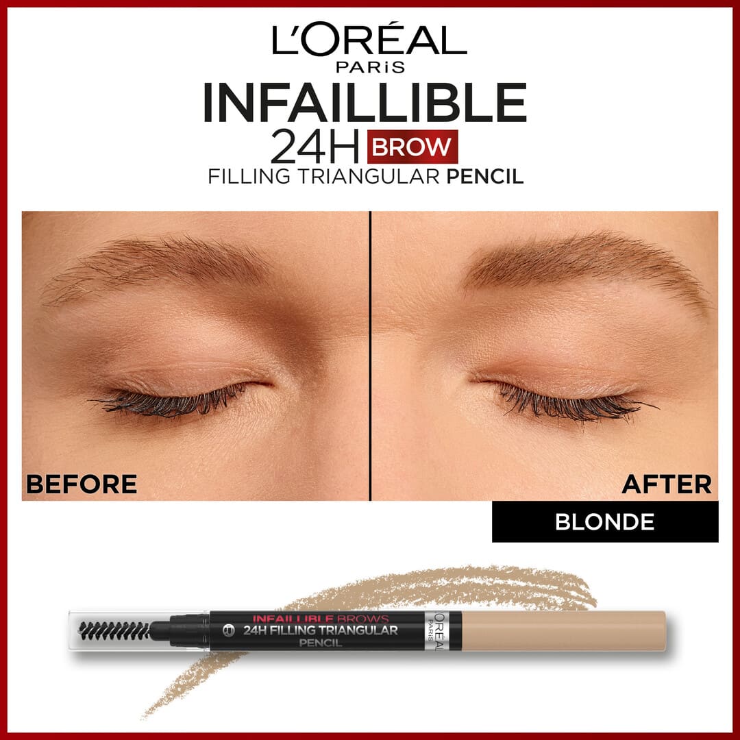 Loreal Paris Infaillible Brows 24H Filling Triangular Pencil 8.0 Light Cool Blon