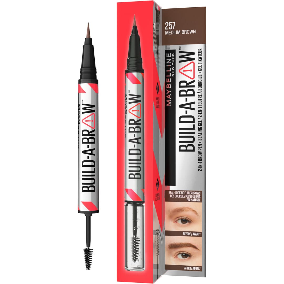 Maybelline Build A Brow Pen 257 Medium Brown 0.4 ml