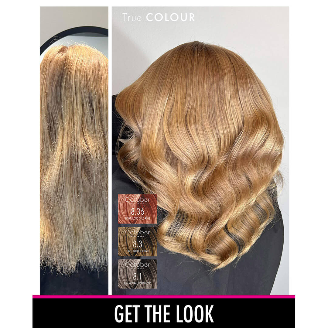 October Stockholm True Colour 8.36 Light Blond Gold Violet 100 ml