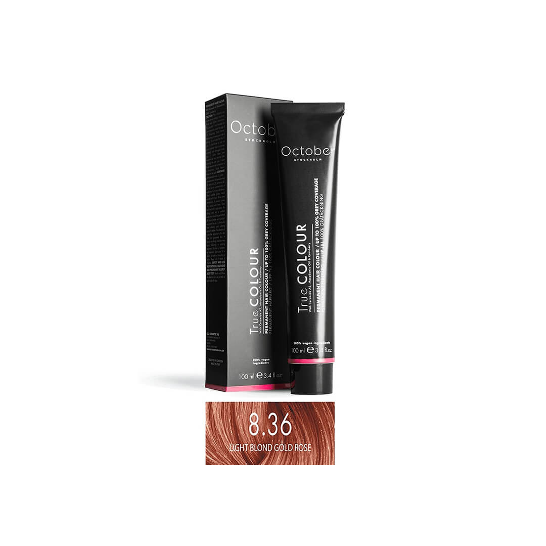 October Stockholm True Colour 8.36 Light Blond Gold Rose 100 ml