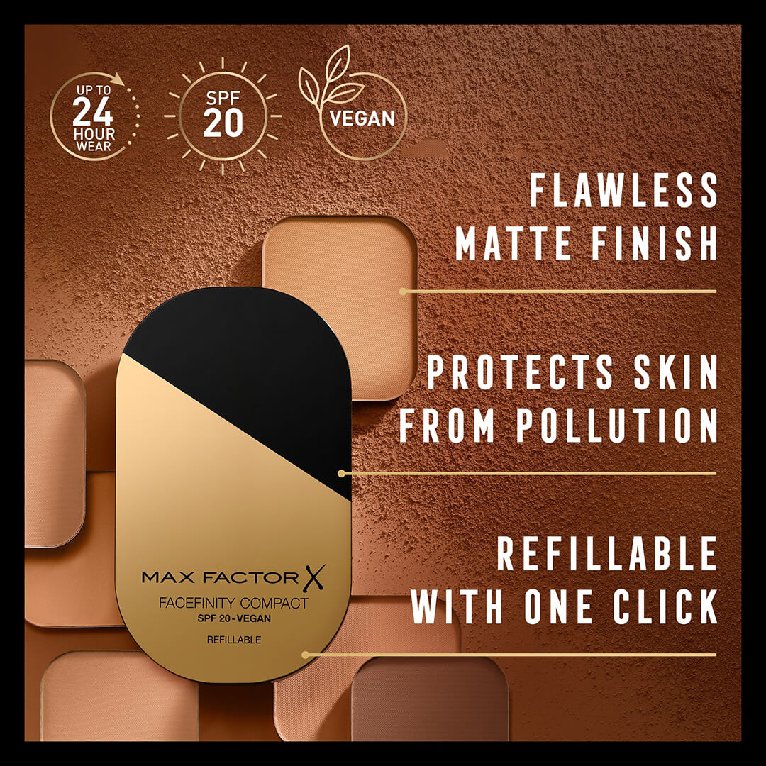 Max Factor Facefinity Refillable Compact Foundation 005 Sand 10g
