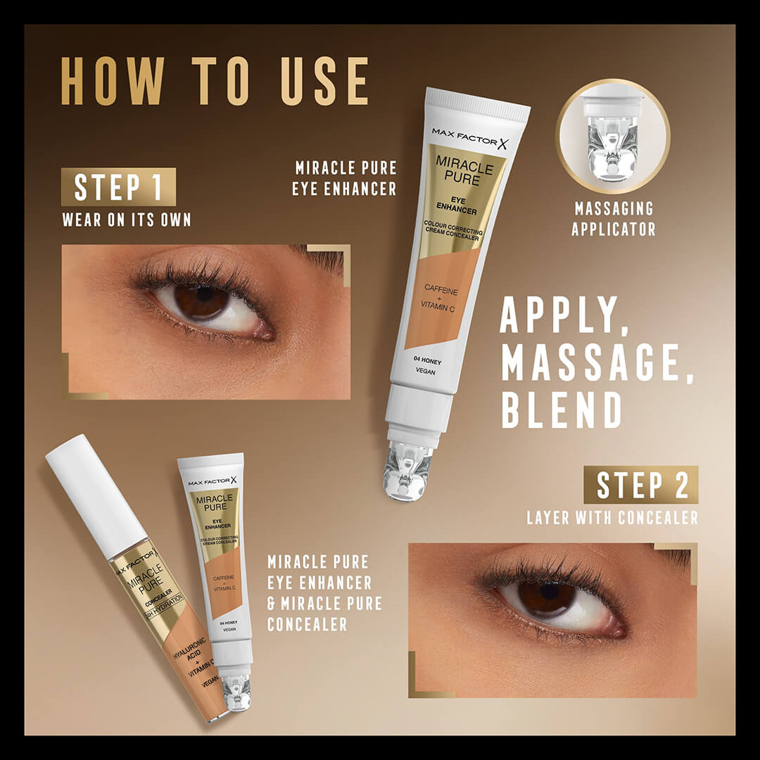 Max Factor Miracle Pure Eye Enhancer Cream Concealer 02 Buff 10 ml