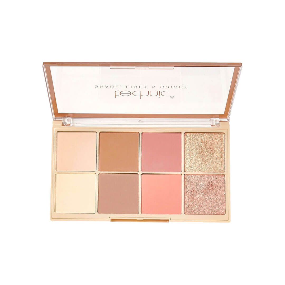 Technic Shade Light And Bright Contour Blush And Highlight Palette 38g