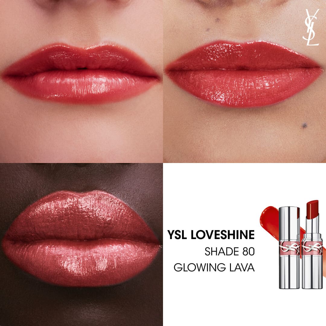 Yves Saint Laurent Loveshine Lipstick 80 Glowing Lava 3.2g