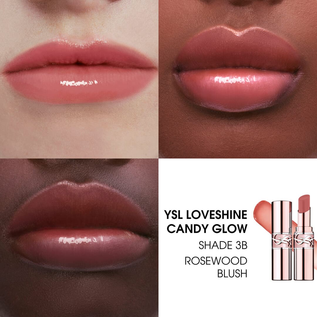 Yves Saint Laurent Loveshine Candy Glow Tinted Butter Balm 3B Rosewood Blush 3.2