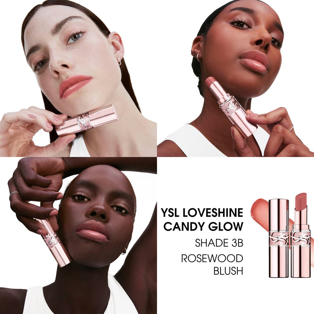 Yves Saint Laurent Loveshine Candy Glow Tinted Butter Balm 3B Rosewood Blush 3.2g