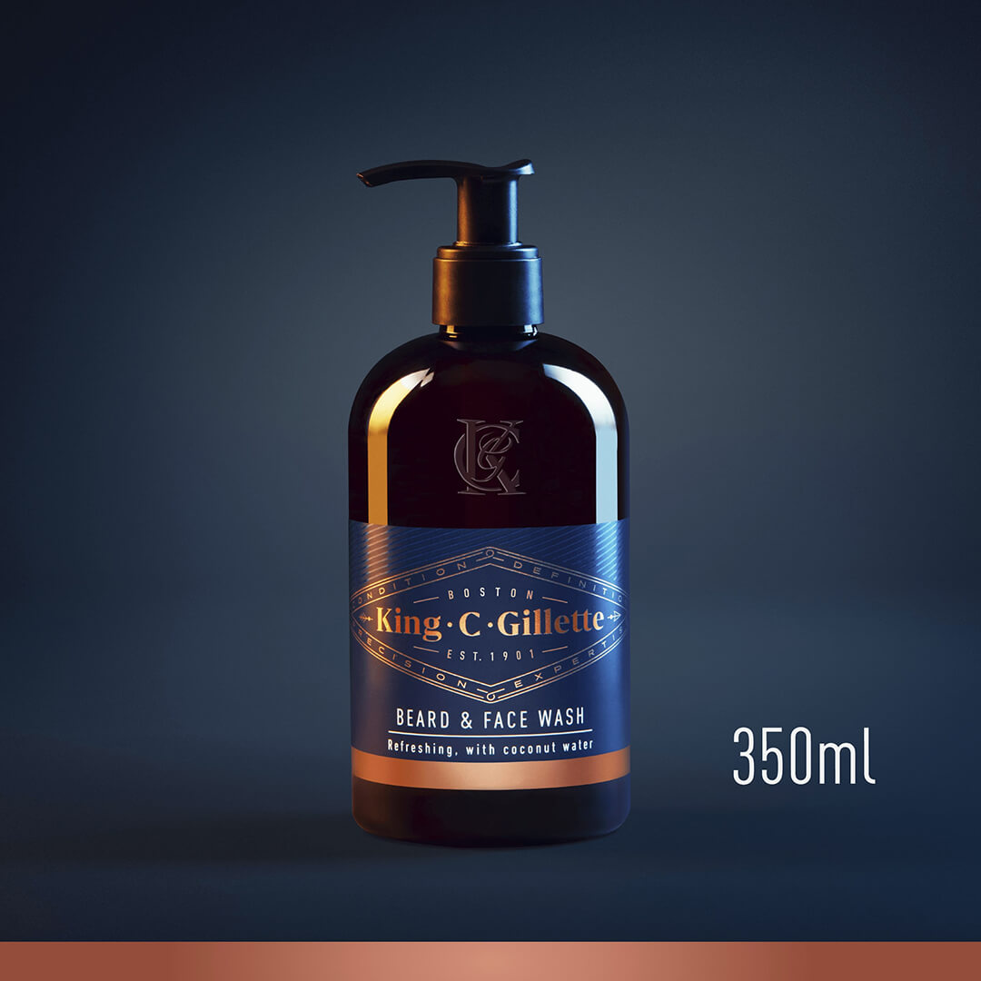 Gillette King C Beard And Face Wash 350 ml