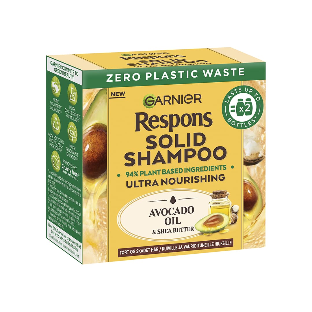 Garnier Respons Avocado Oil And Shea Butter Solid Shampoo 60g