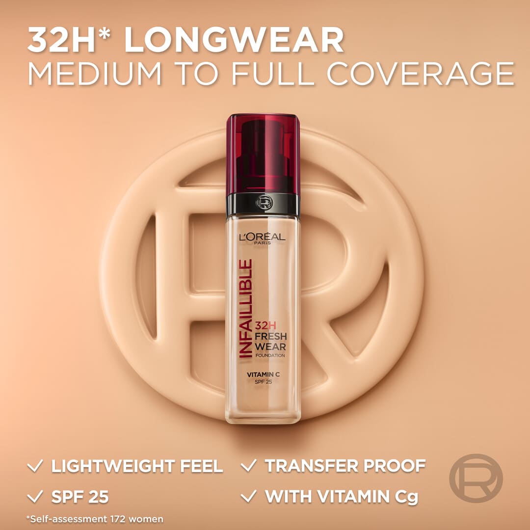 Loreal Paris Infaillible 32H Fresh Wear Foundation 100 Linen 35 ml