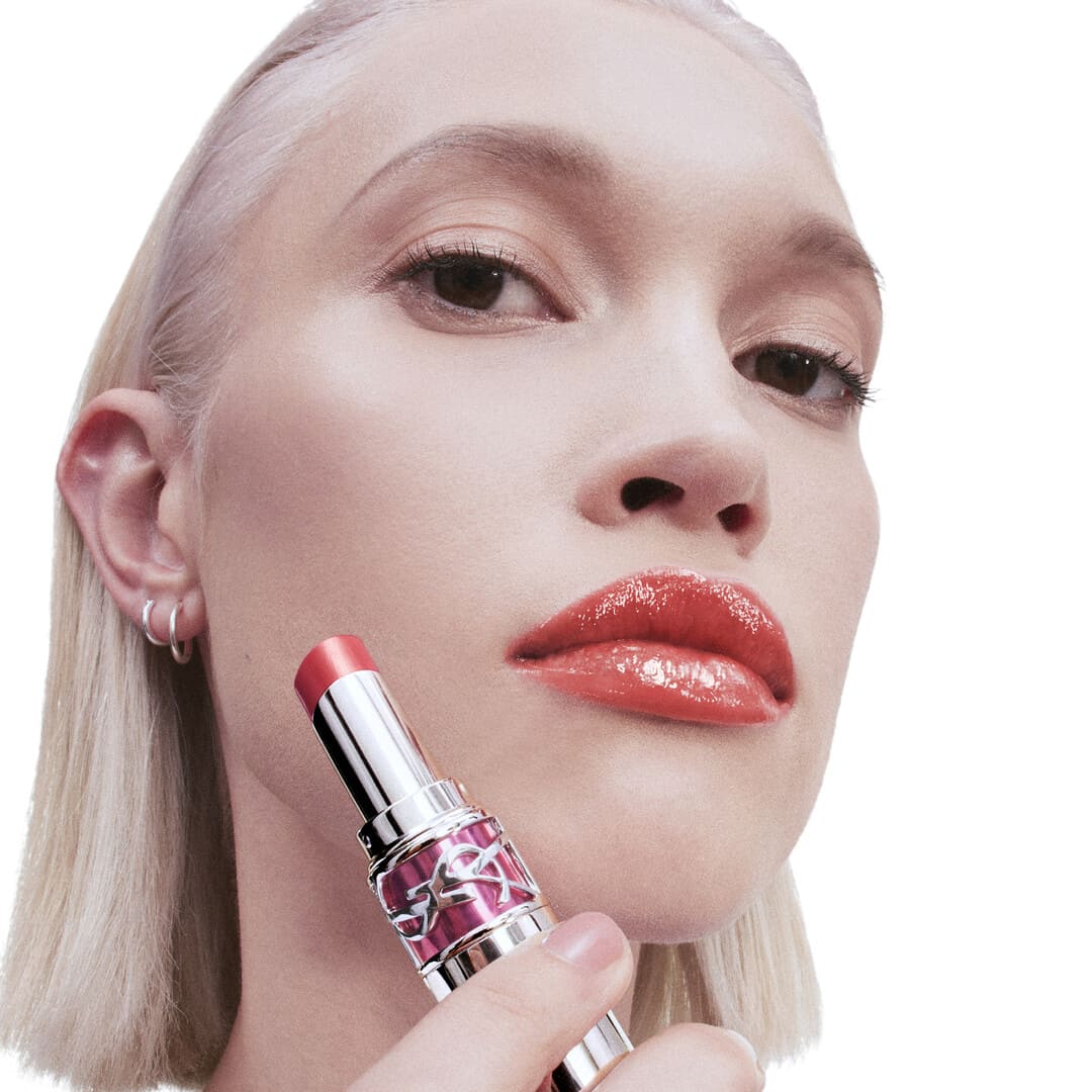 Yves Saint Laurent Loveshine Candy Glaze Lip Gloss Stick 12 Coral Excitement 3.2