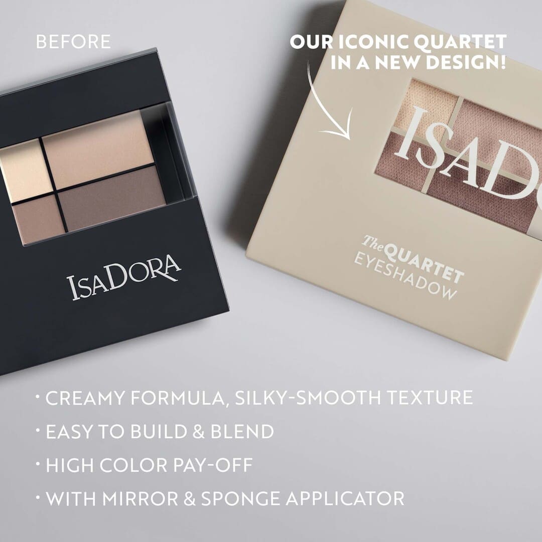 IsaDora The Eyeshadow Quartet 09 Pearls Allure 3.5g