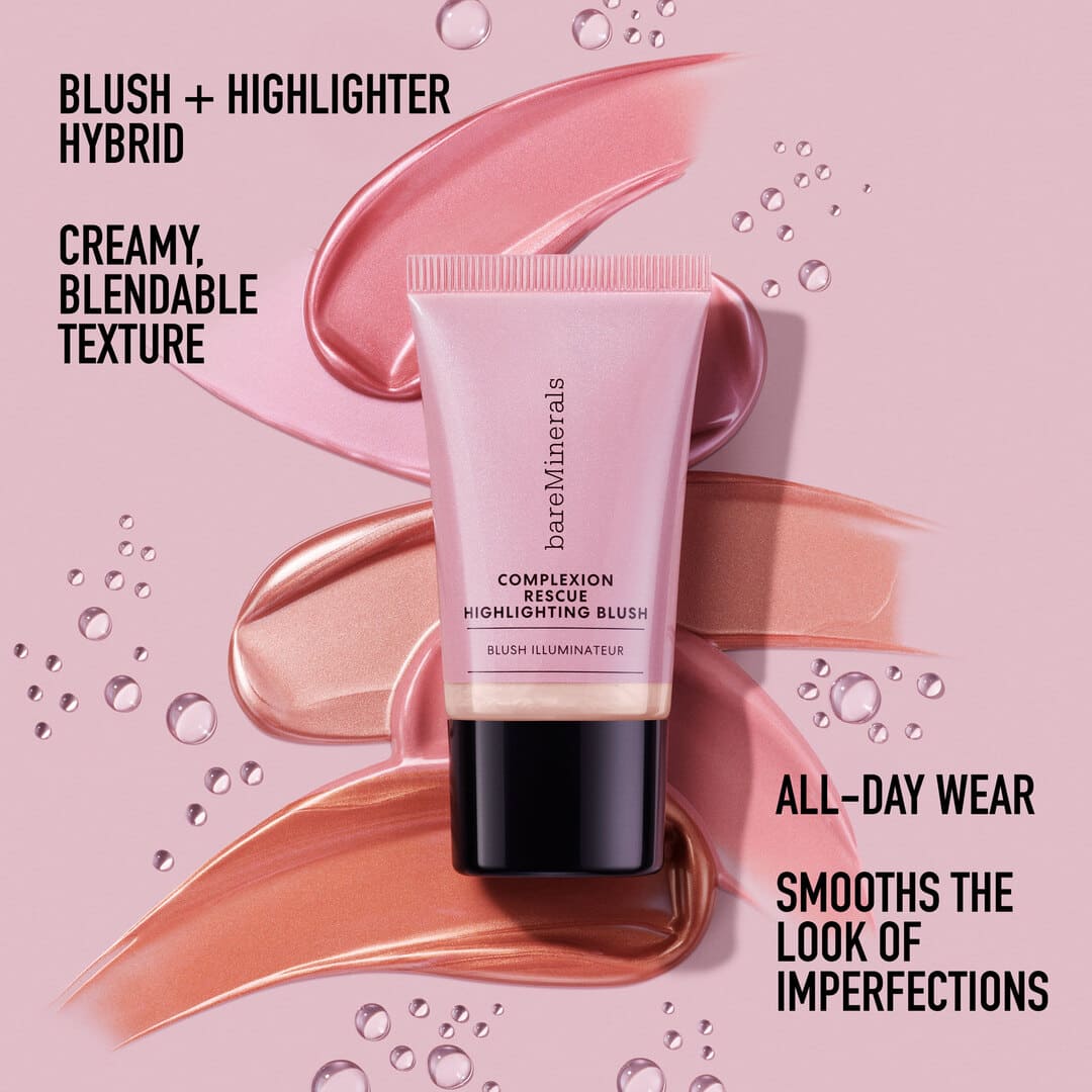 bareMinerals Complexion Rescue Highlighting Blush Peach Glow 15 ml