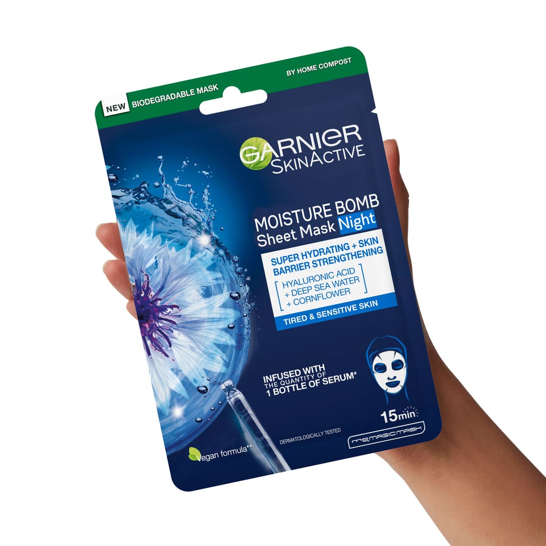 Garnier Skin Active Moisture Bomb Sheet Mask Night 28g