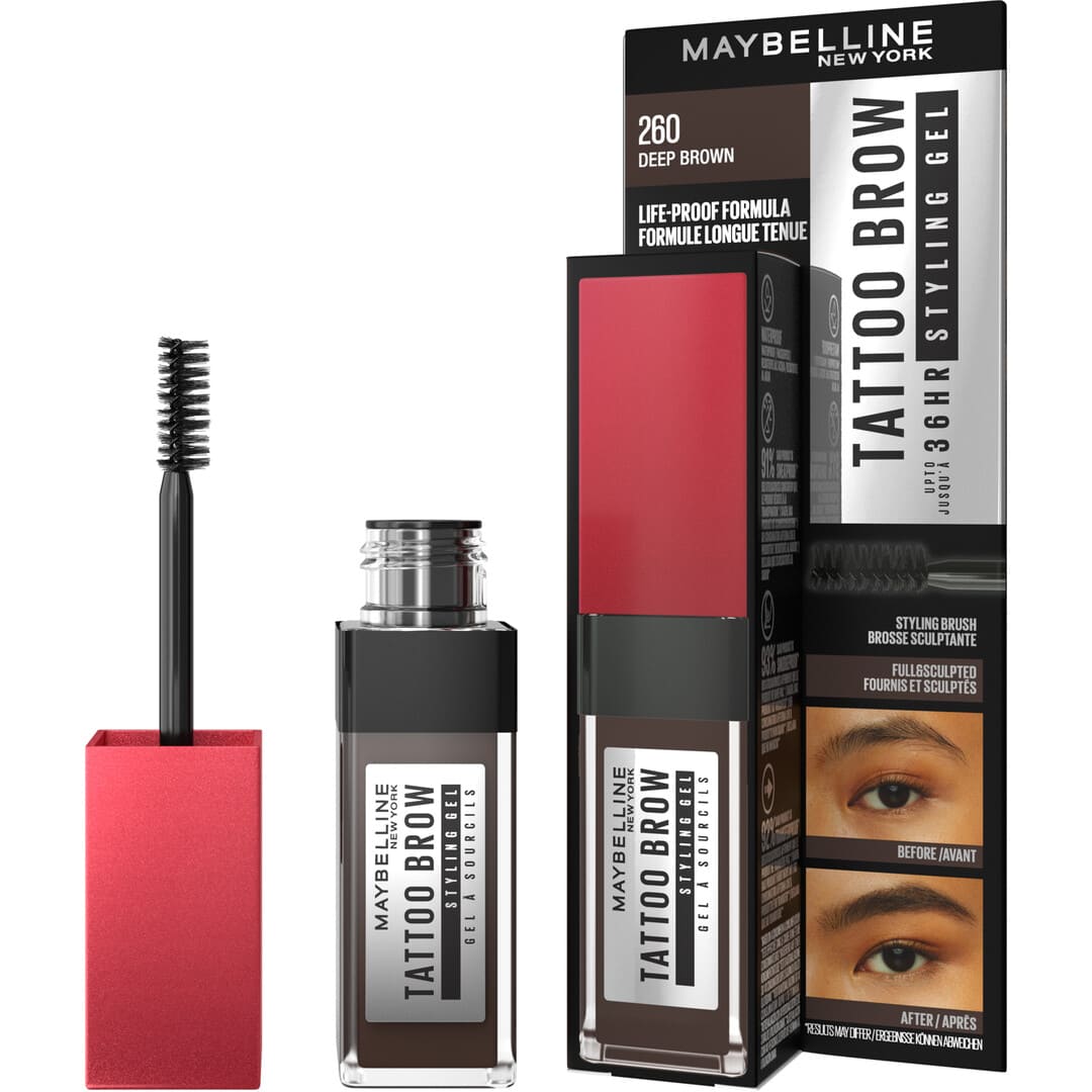 Maybelline Tattoo Brow 36H Styling Gel 260 Deep Brown 6 ml