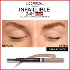 Loreal Paris Infaillible Brows 24H Filling Triangular Pencil 6.0 Dark Blonde 1 m
