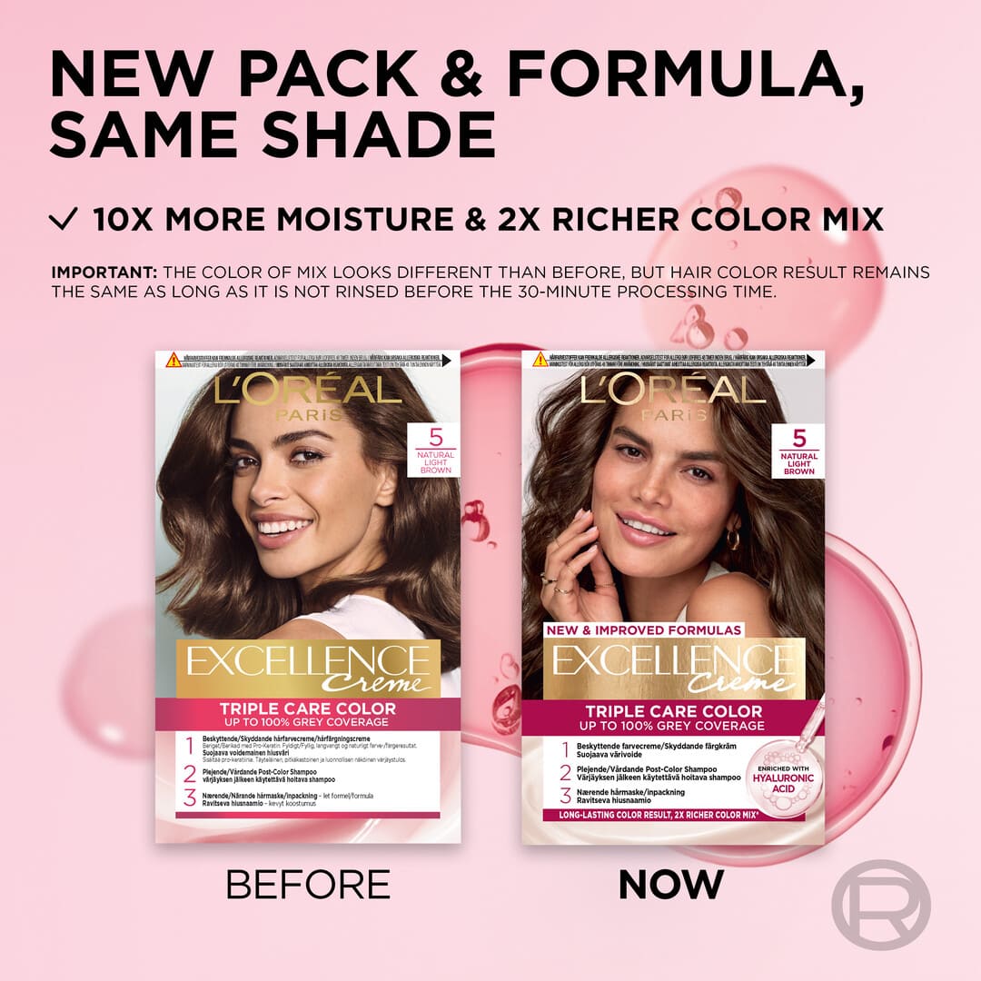 Loreal Paris Excellence Creme Permanent Hair Color 5 Ljusbrun