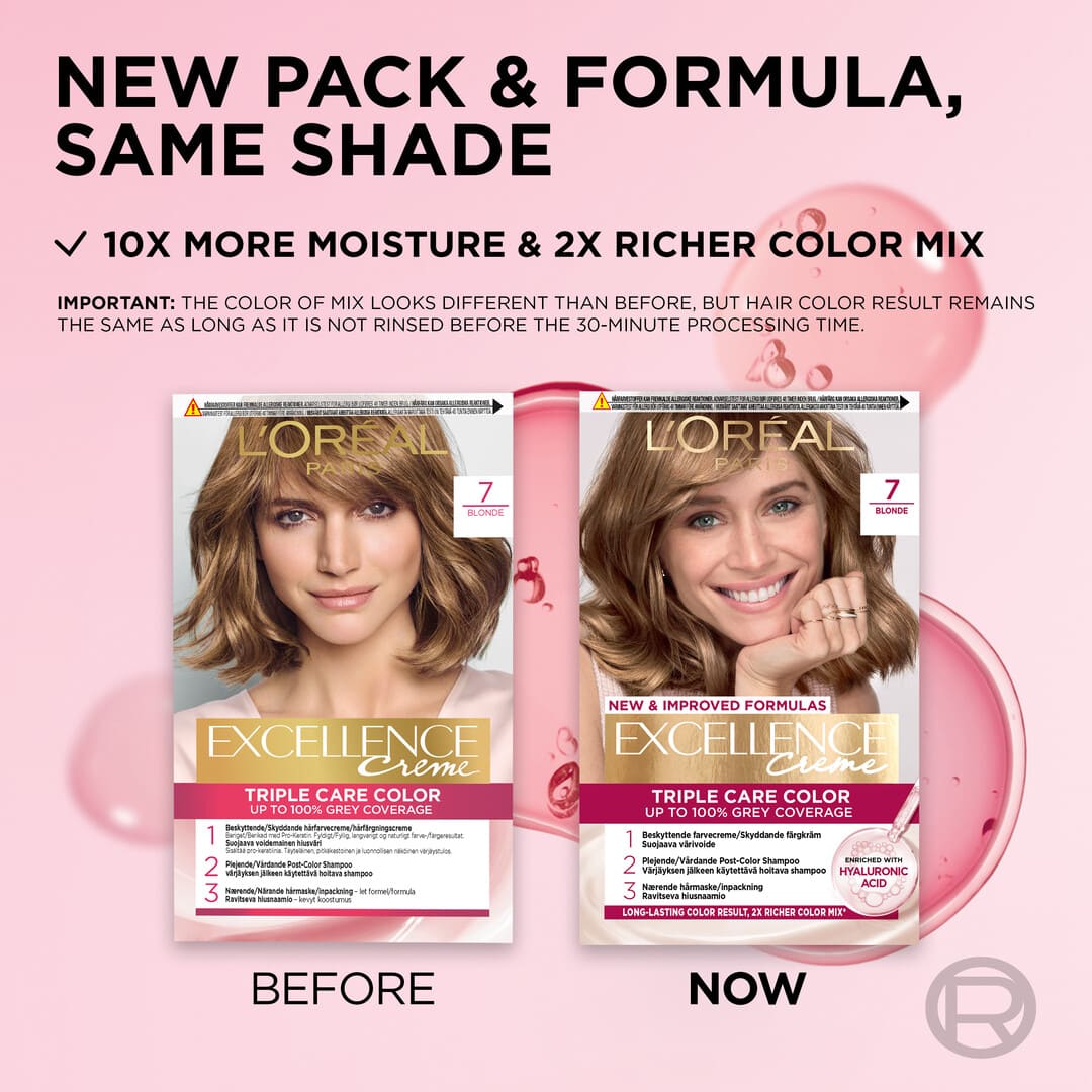 Loreal Paris Excellence Creme Permanent Hair Color 7 Blond