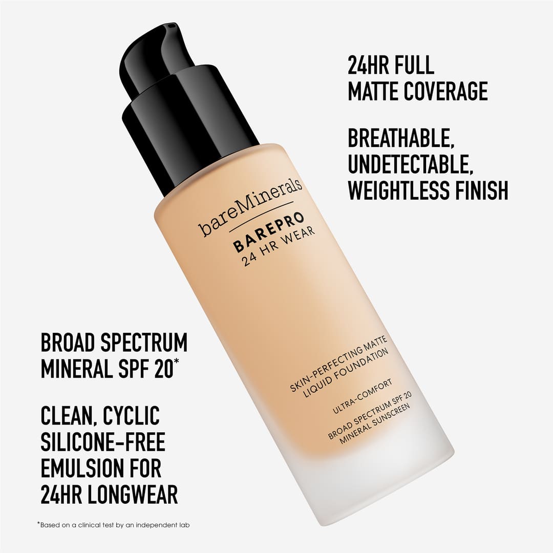 bareMinerals Barepro 24H Matte Comfort Liquid Foundation Fair 10 Neutral 30 ml