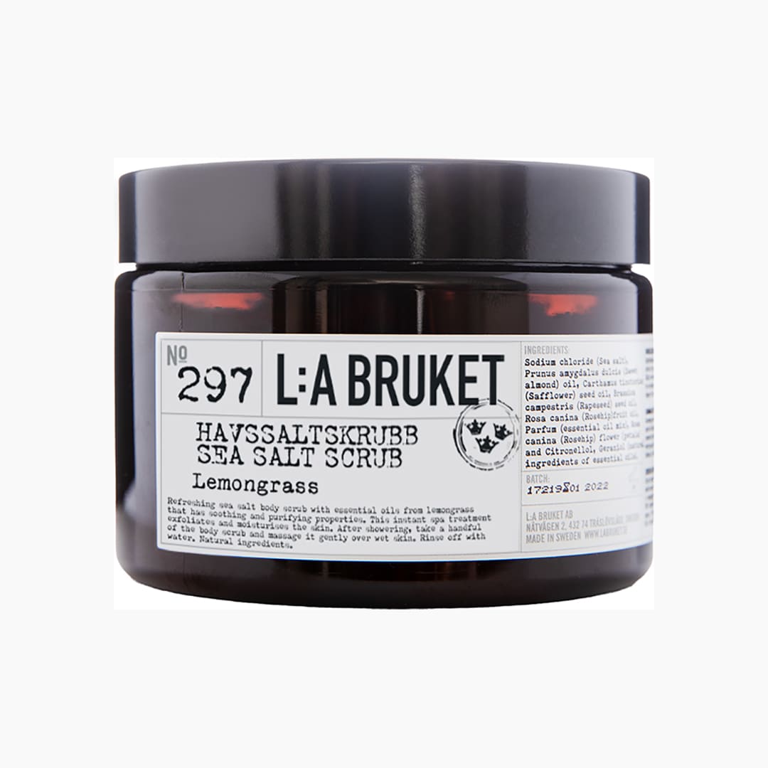 LA Bruket 297 Havssaltskrubb Citrongräs 420g