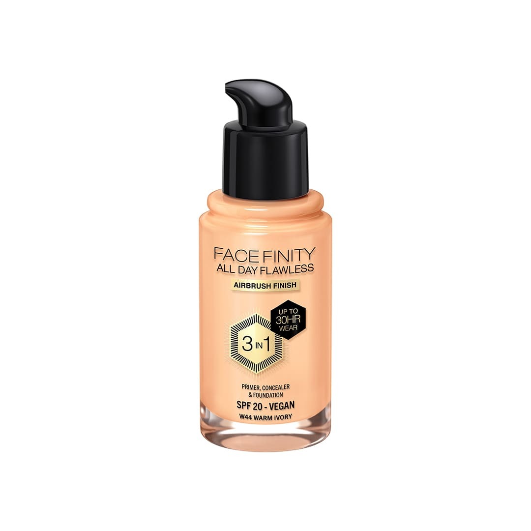 Max Factor Facefinity All Day Flawless Foundation SPF 20 W44 Warm Ivory 30 ml