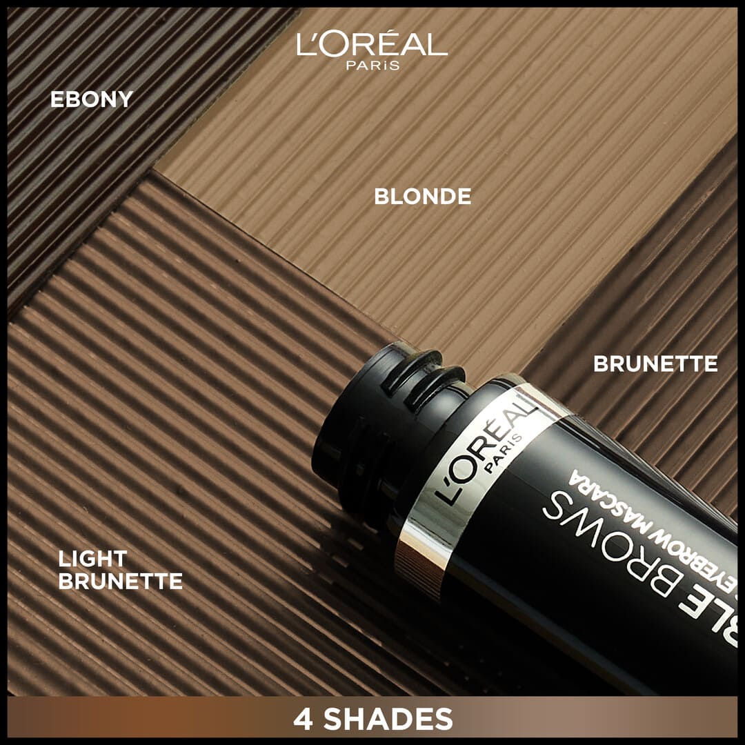 Loreal Paris Infaillible Brows 24H Volumizing Eyebrow Mascara 1.0 Ebony 5 ml