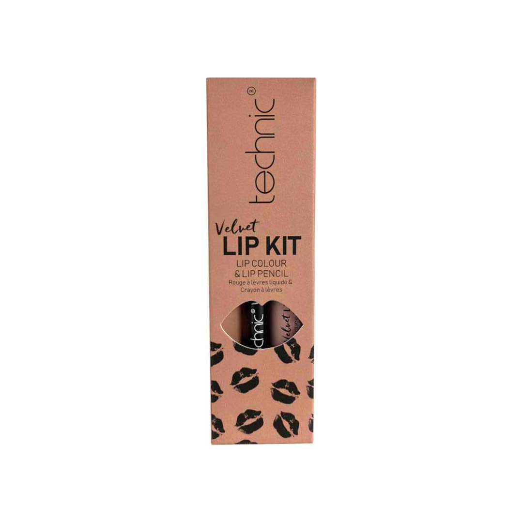 Technic Velvet Lip Kit Lip Colour And Lip Pencil Tea Rose
