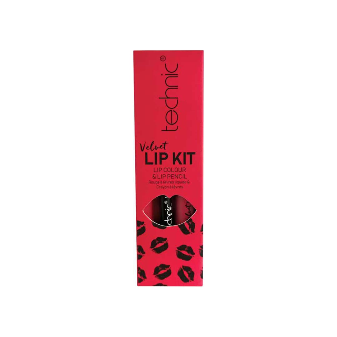 Technic Velvet Lip Kit Lip Colour And Lip Pencil Little Fuchsia
