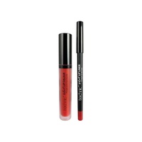 Technic Velvet Lip Kit Lip Colour And Lip Pencil Louby Lou