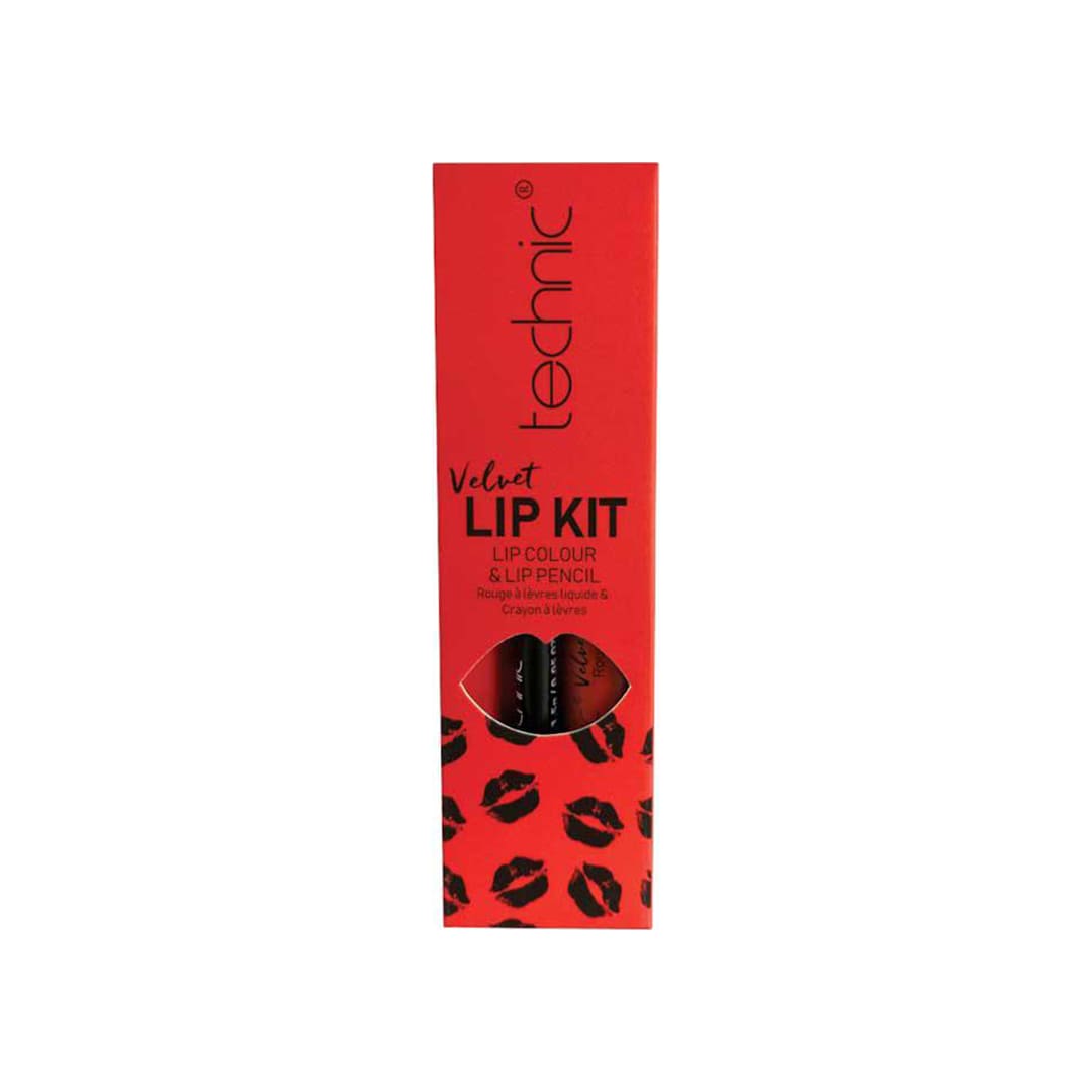 Technic Velvet Lip Kit Lip Colour And Lip Pencil Louby Lou