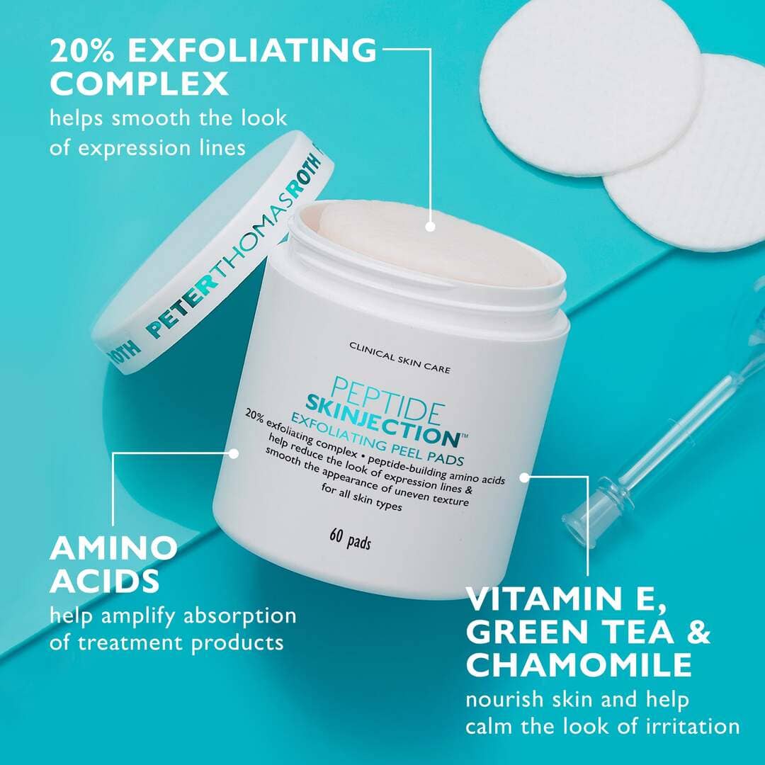 Peter Thomas Roth Peptide Skinjection Exfoliating Peel Pads 60 pcs