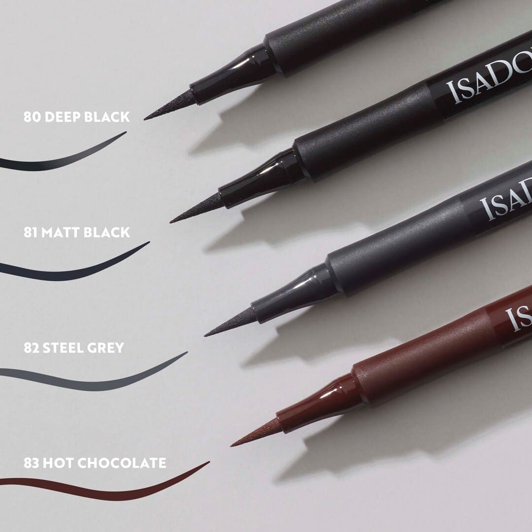 IsaDora The Flex Tip Eyeliner 80 Deep Black 1 ml
