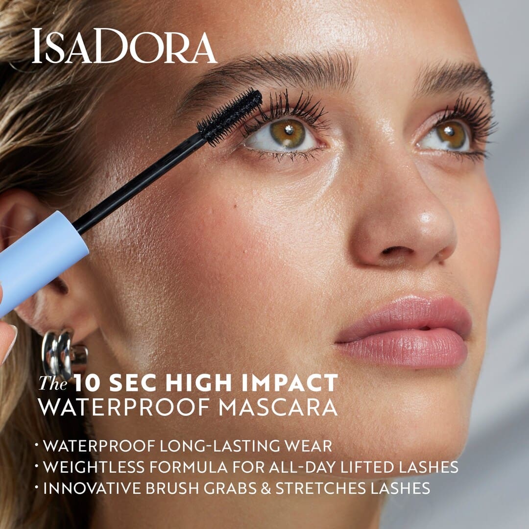 IsaDora The 10 Sec High Impact Mascara 01 Black Waterproof 9 ml