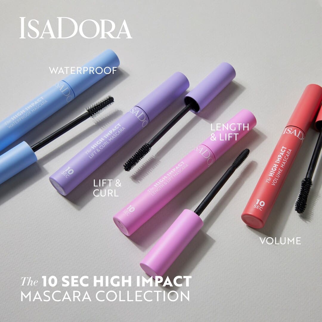IsaDora The 10 Sec High Impact Mascara 01 Black Waterproof 9 ml