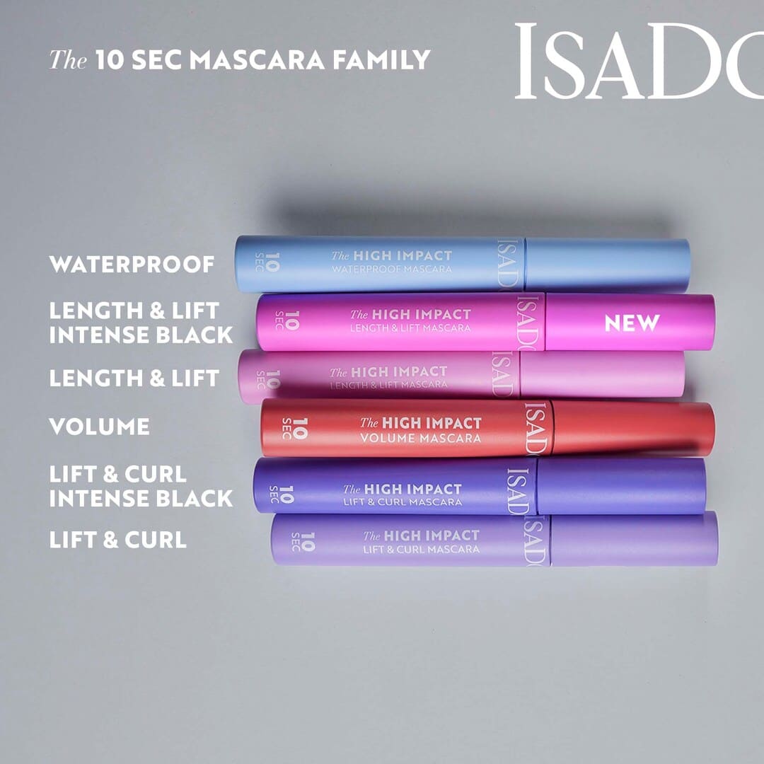 IsaDora The 10 Sec High Impact Lift And Curl Mascara 02 Intense Black 9 ml