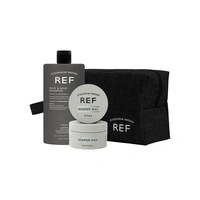 REF Hair And Body Shampoo And Shaper Wax Toilet Bag Set
