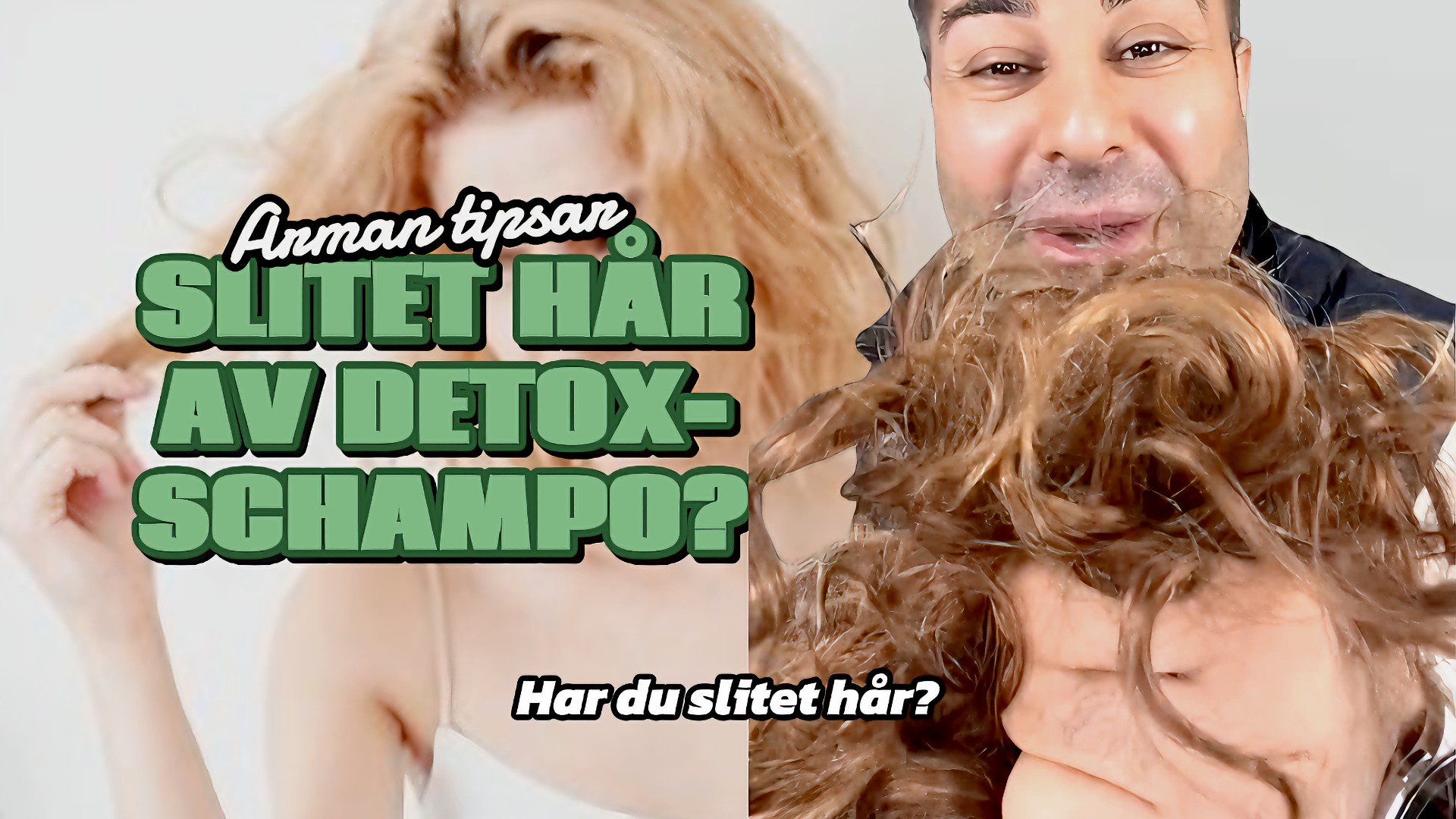 Slitet hår av detoxschampo?