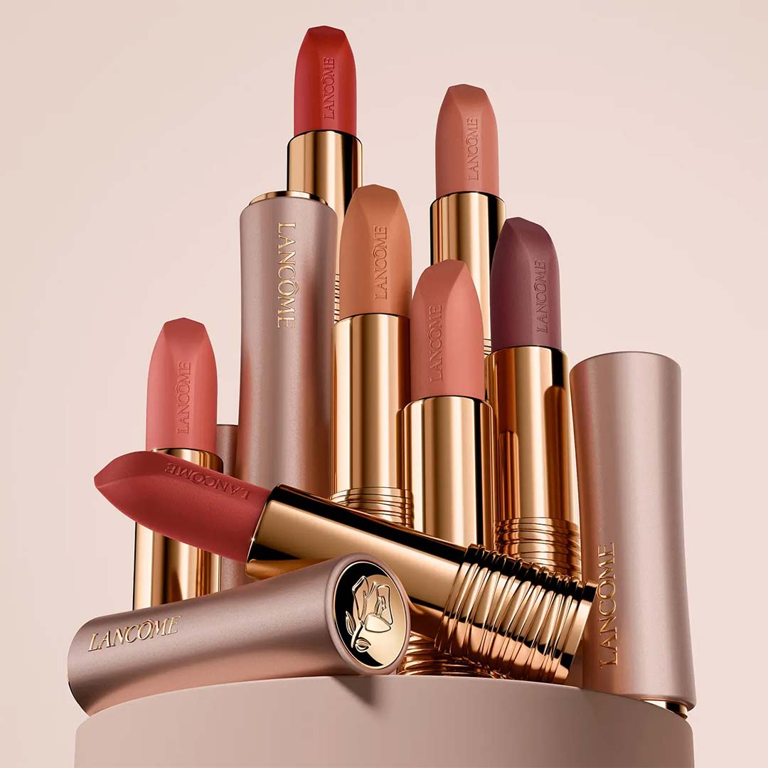 Lancome L Absolu Rouge Intimatte Soft Blurred Matte Lipstick 121 Brown Sans Filt