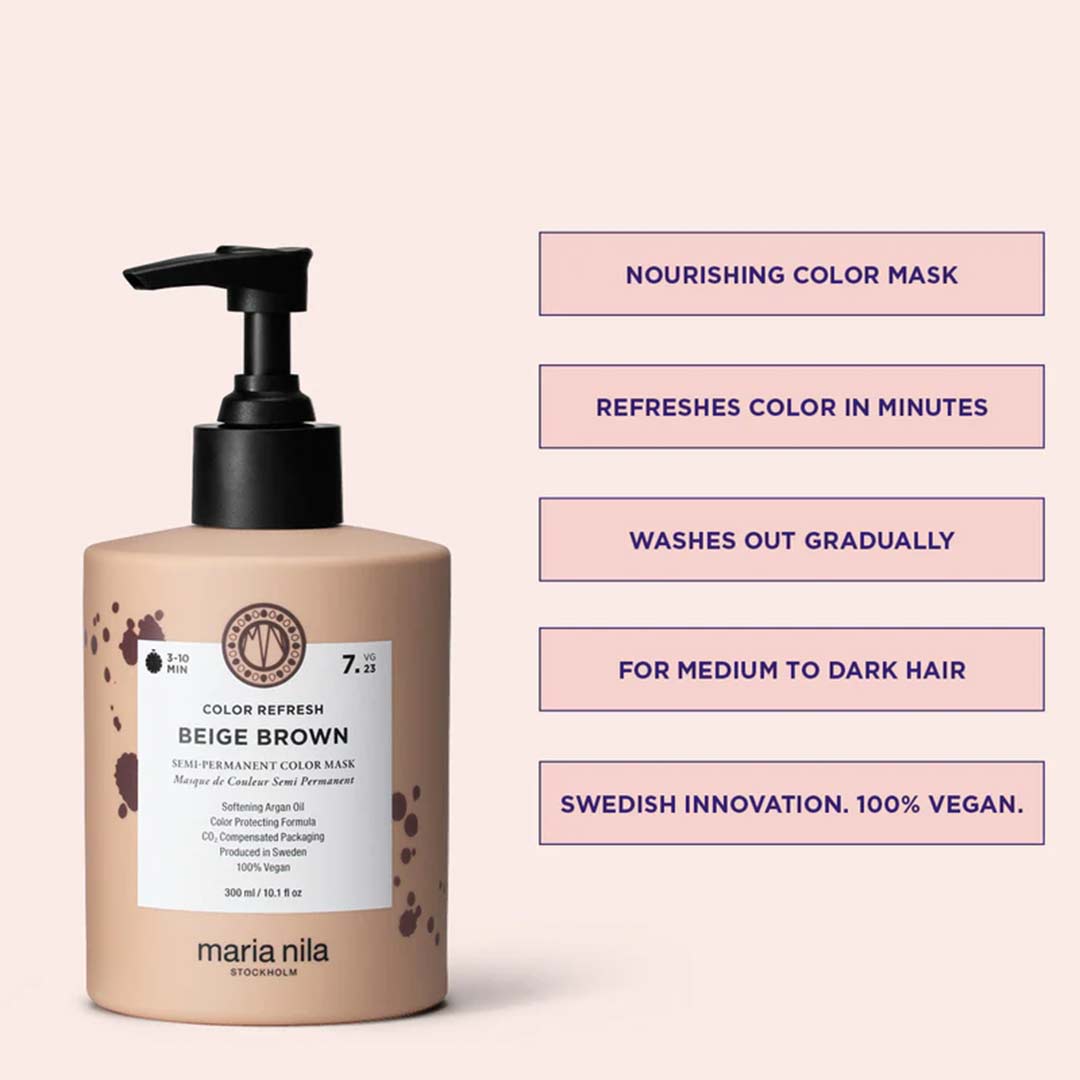 Maria Nila Color Refresh 7.23 Beige Brown 300 ml