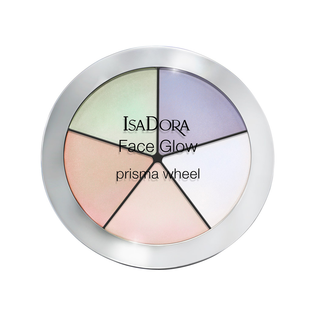 IsaDora Face Glow Prisma Wheel Rainbow Highlights 18g