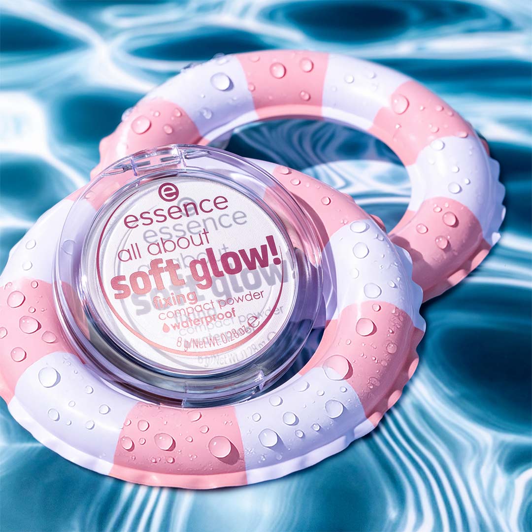 Essence All About Soft Glow! Fixing Compact Powder Waterproof 8g