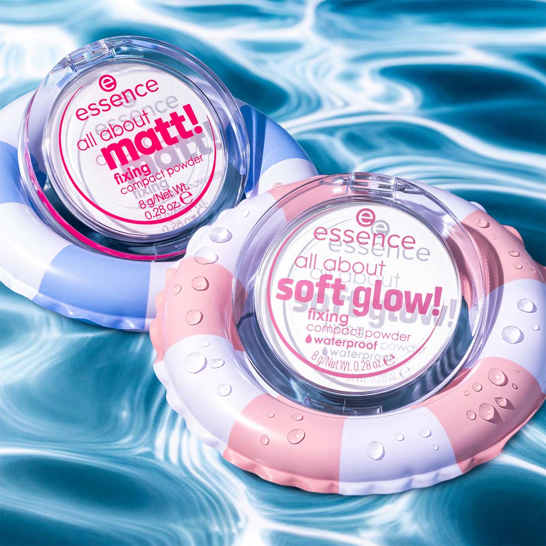 Essence All About Soft Glow! Fixing Compact Powder Waterproof 8g