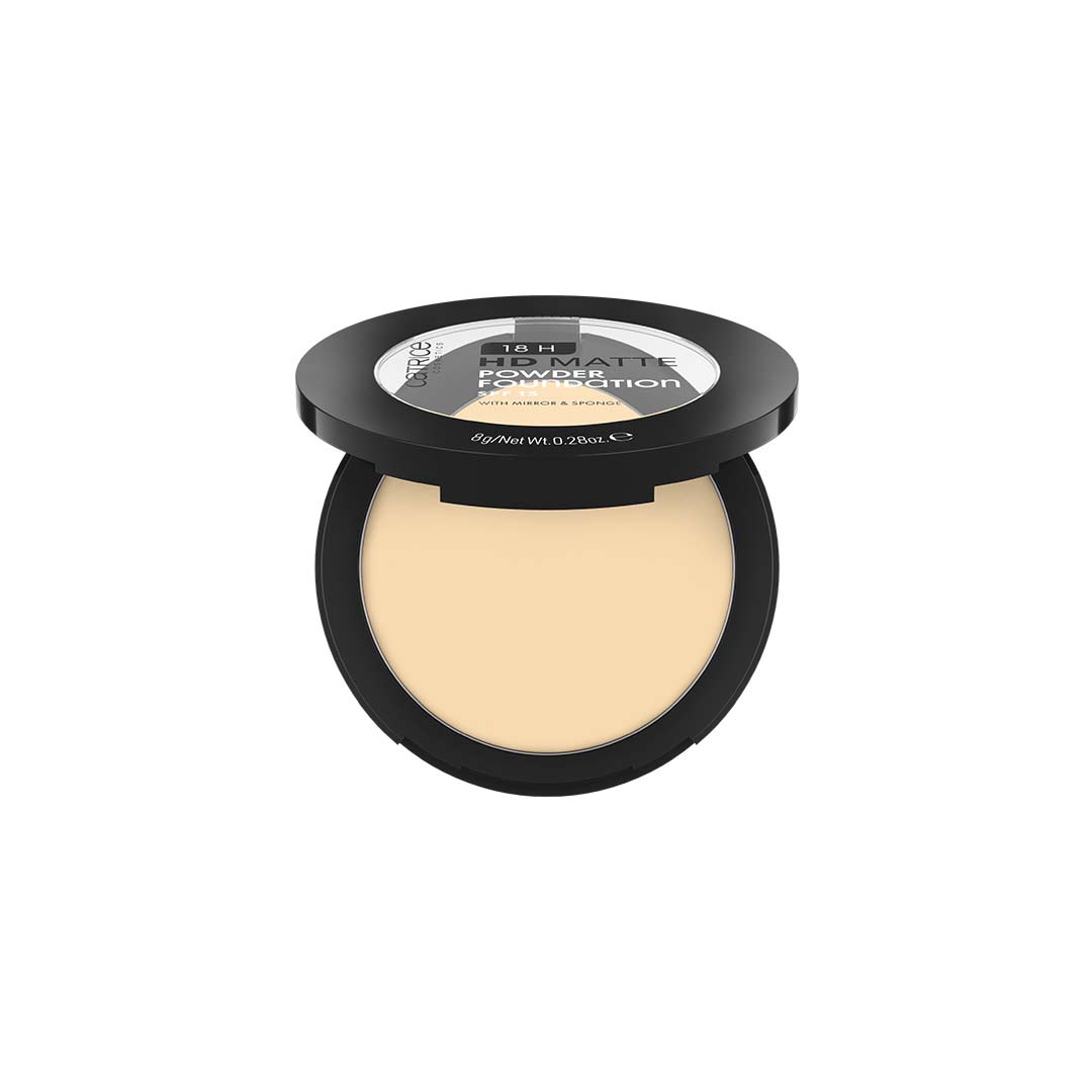 Catrice 18H Hd Matte Powder Foundation 010W 8g
