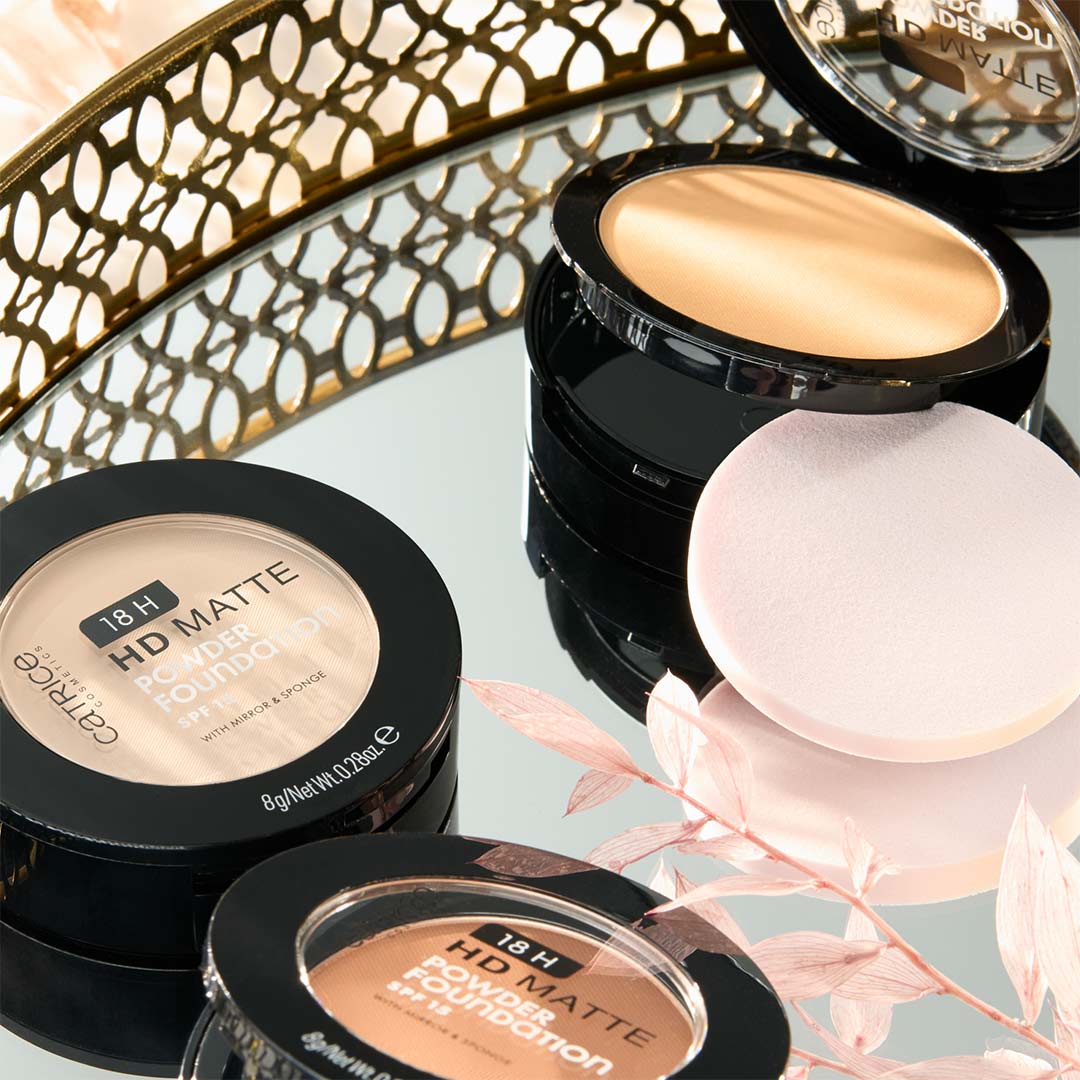 Catrice 18H Hd Matte Powder Foundation 010W 8g