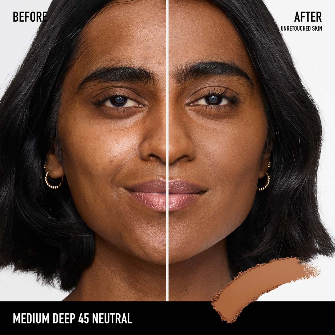 Bareminerals Barepro 24H Skin-Perfecting Pressed Powd Medium Deep 45 Neutral 8g